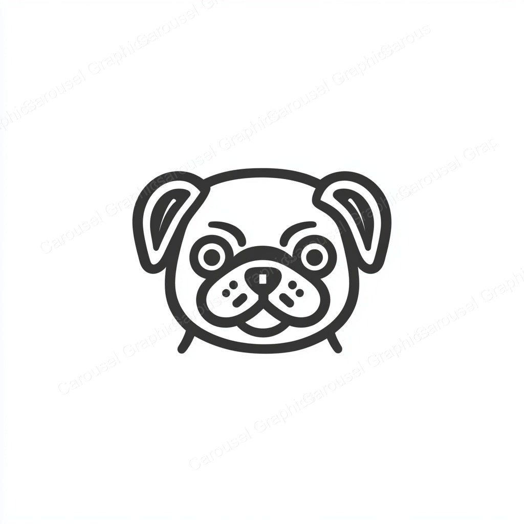Pug Vector Graphic preview