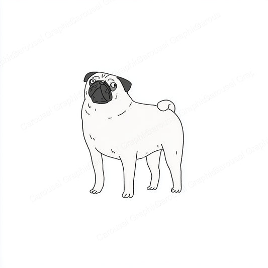 Pug Vector Graphic preview
