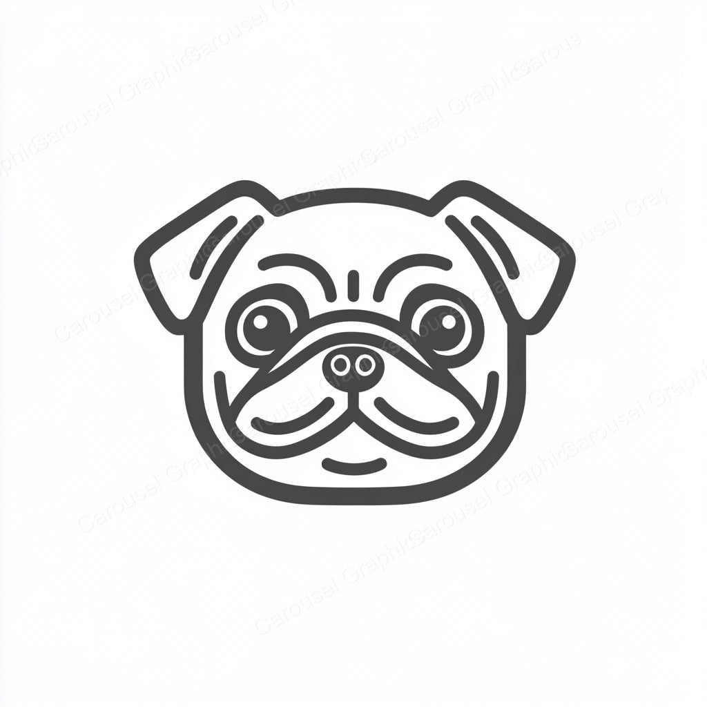 Pug Vector Graphic preview