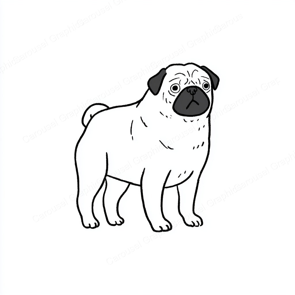Pug Vector Graphic preview