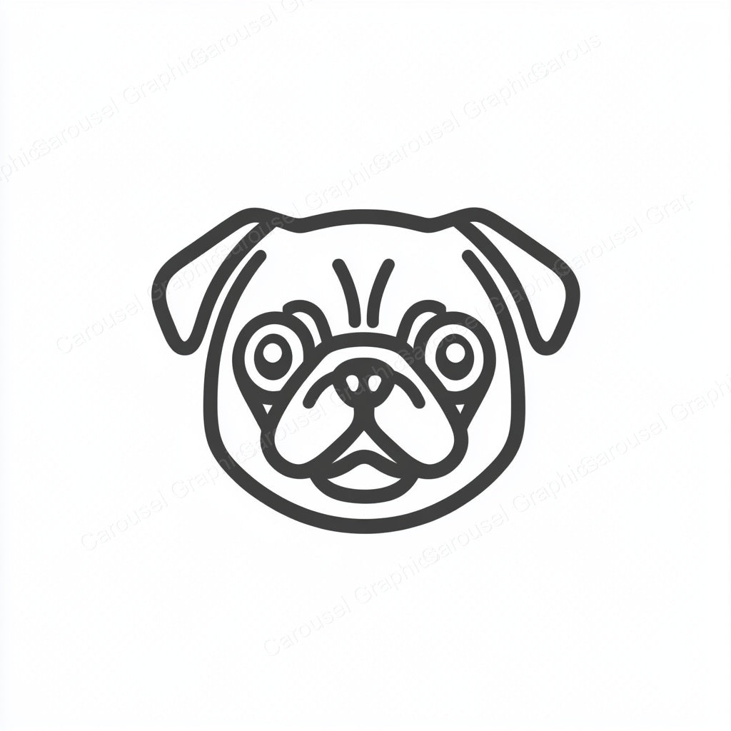 Pug Vector Graphic preview