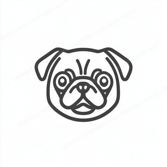 Pug Vector Graphic preview