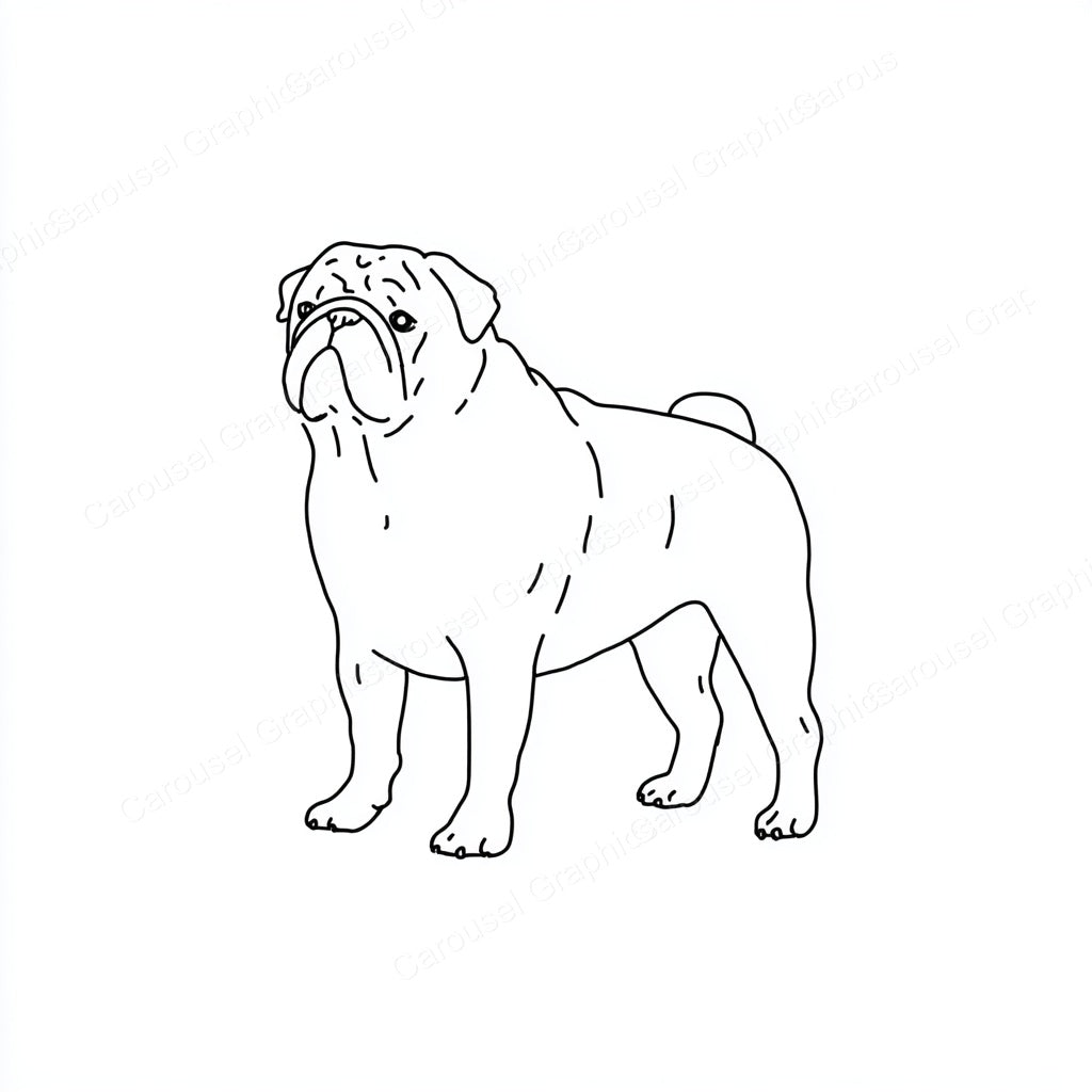 Pug Vector Graphic preview