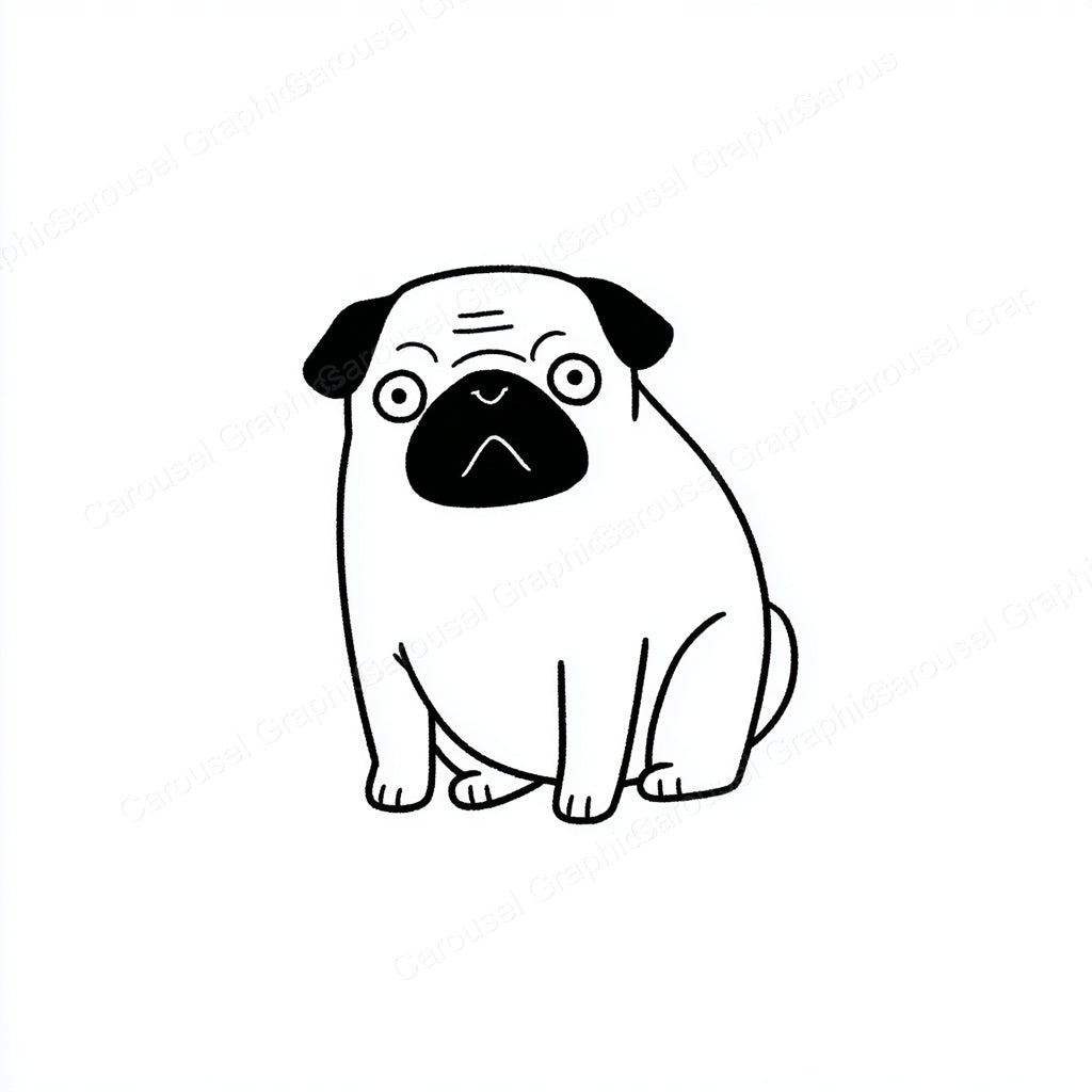 Pug Vector Graphic preview
