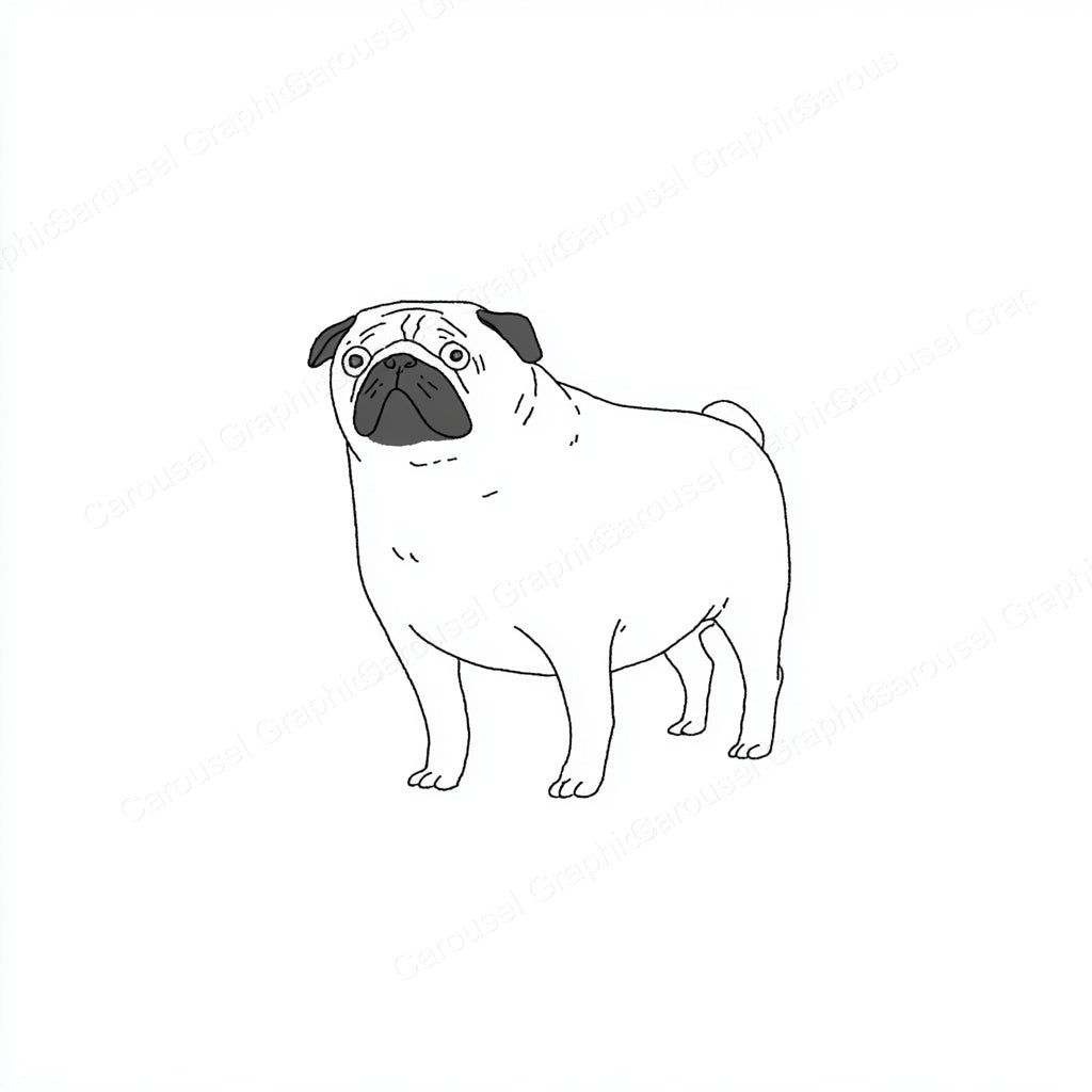 Pug Vector Graphic preview
