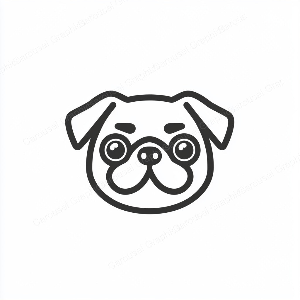 Pug Vector Graphic preview