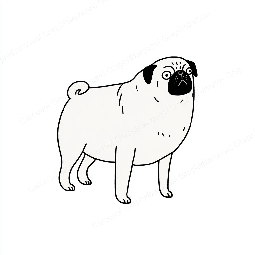 Pug Vector Graphic preview