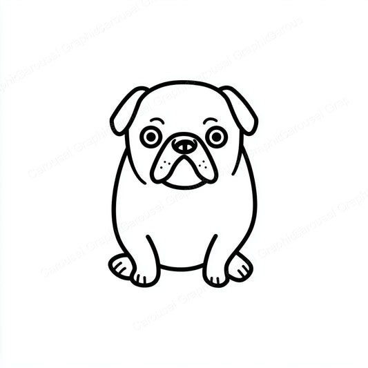 Pug Vector Graphic preview