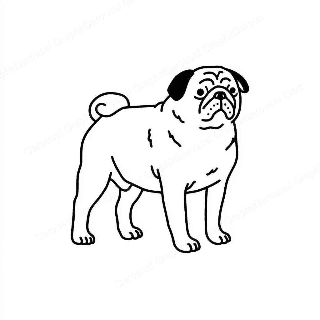 Pug Vector Graphic preview