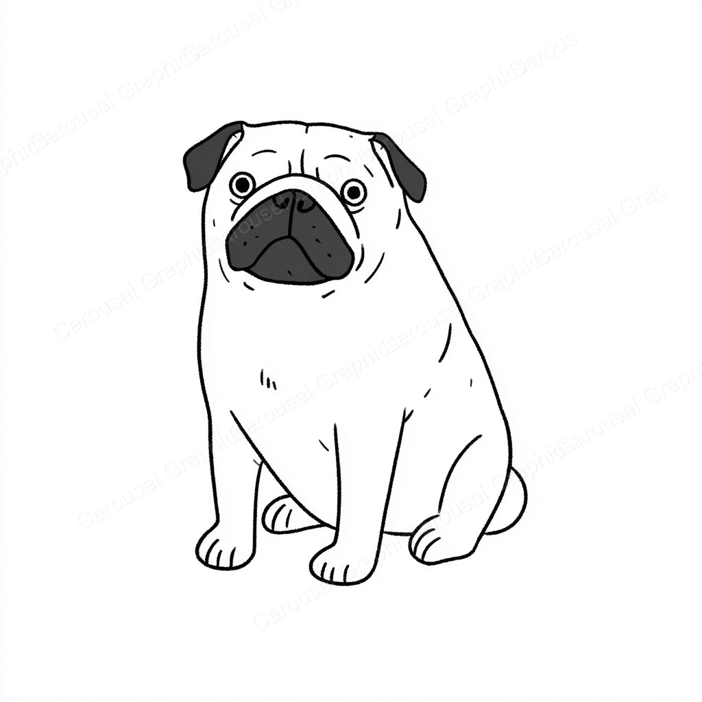 Pug Vector Graphic preview