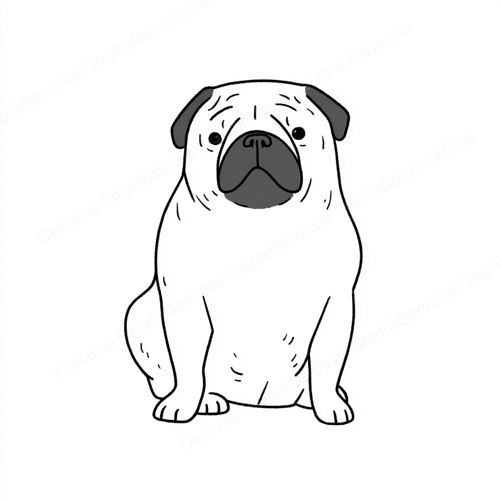 Pug Vector Graphic preview