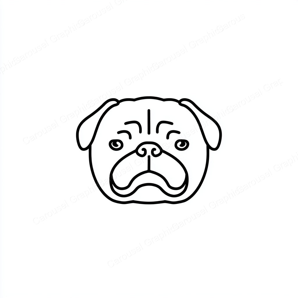 Pug Vector Graphic preview