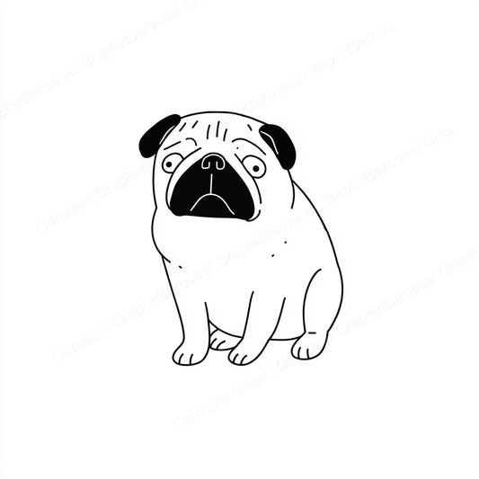 Pug Vector Graphic preview