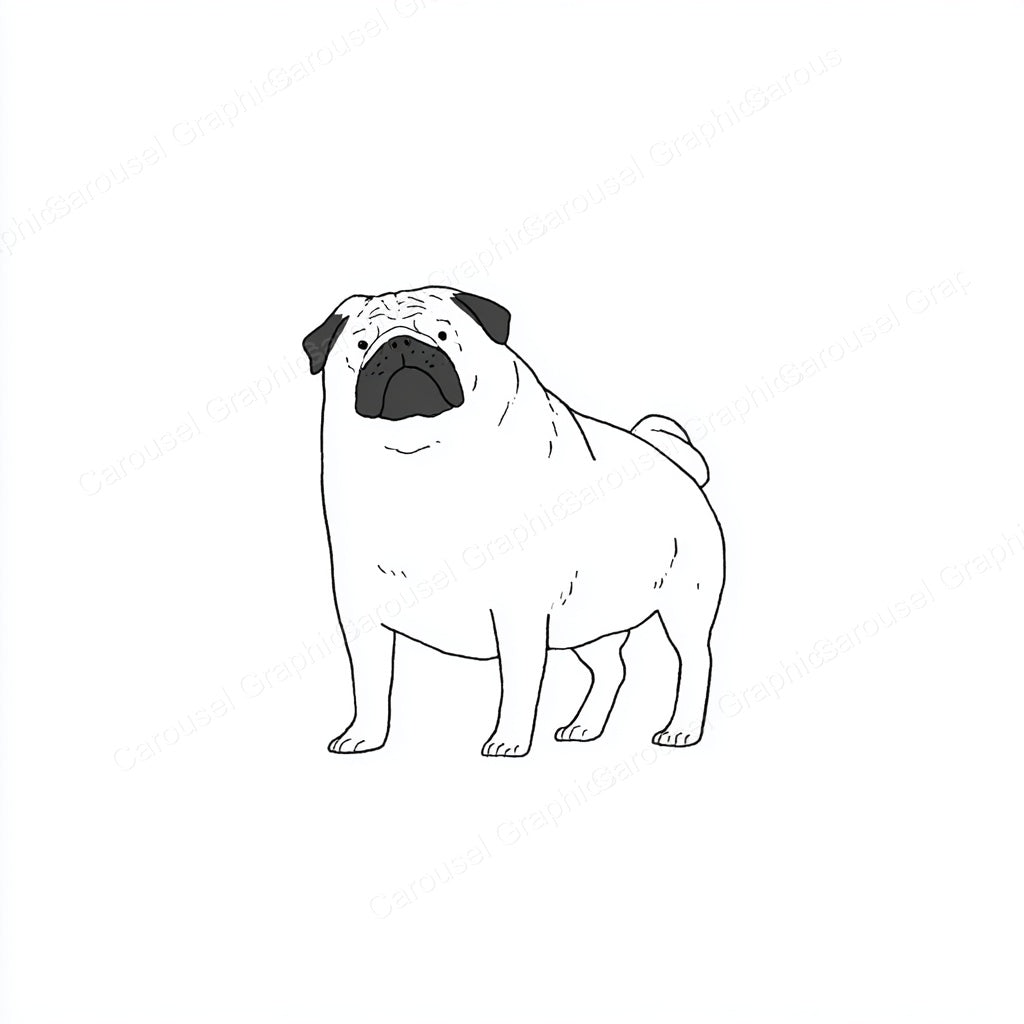 Pug Vector Graphic preview