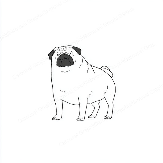 Pug Vector Graphic preview