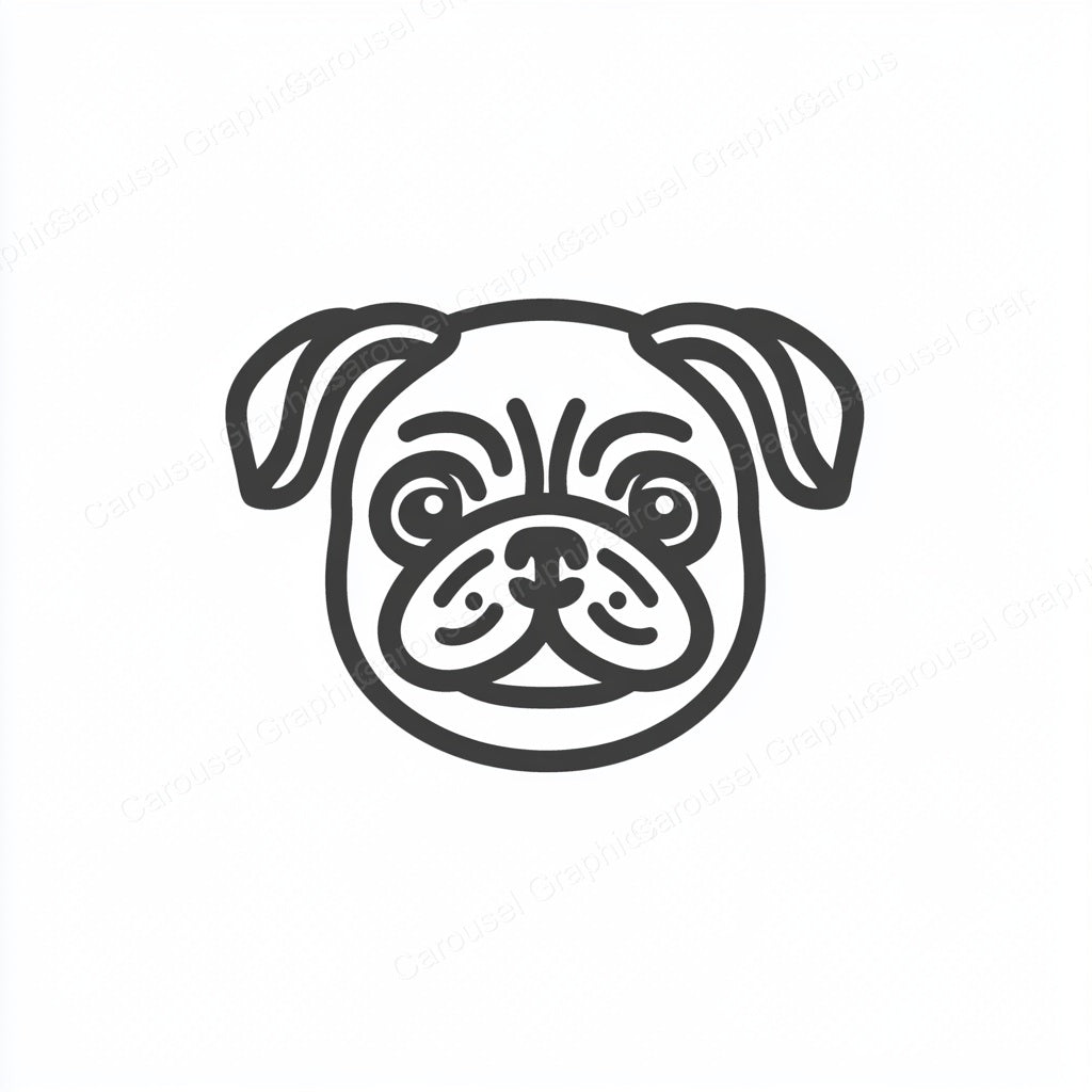 Pug Vector Graphic preview