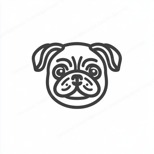 Pug Vector Graphic preview