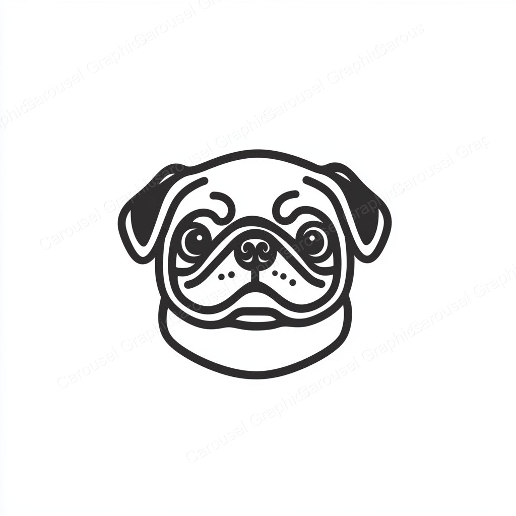 Pug Vector Graphic preview