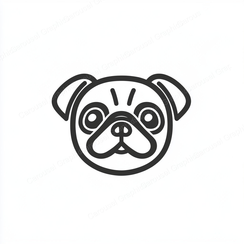 Pug Vector Graphic preview