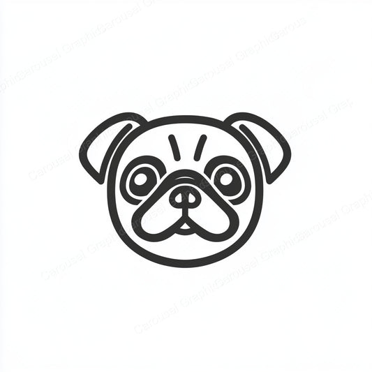 Pug Vector Graphic preview
