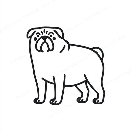 Pug Vector Graphic preview