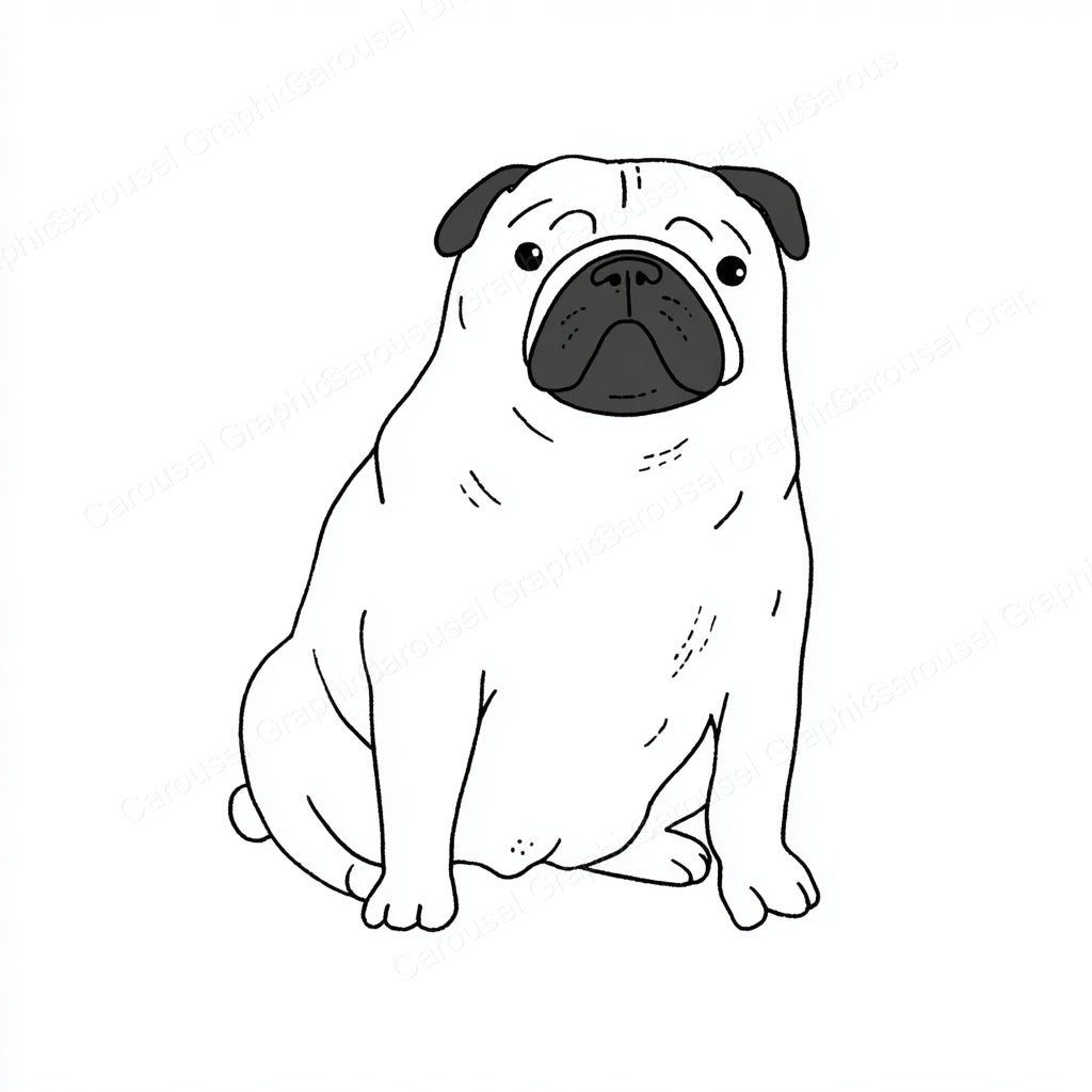 Pug Vector Graphic preview