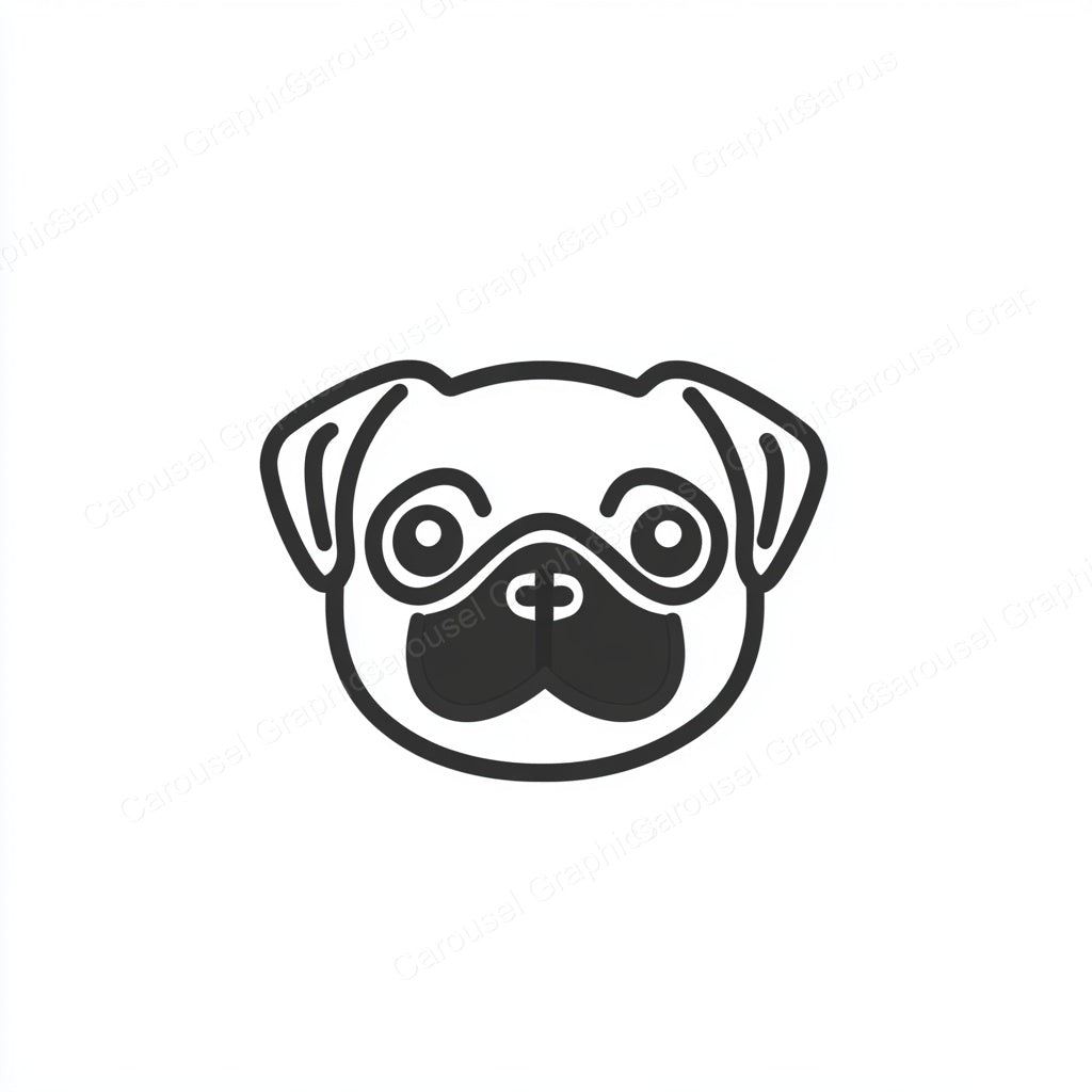 Pug Vector Graphic preview