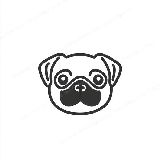 Pug Vector Graphic preview