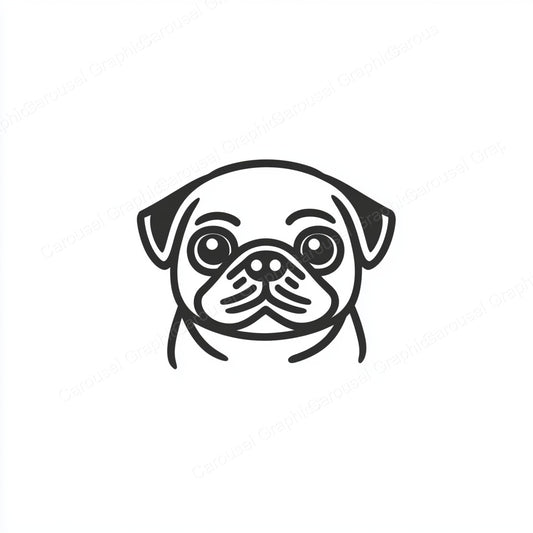 Pug Vector Graphic preview