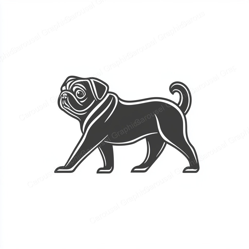 Pug Vector Graphic preview