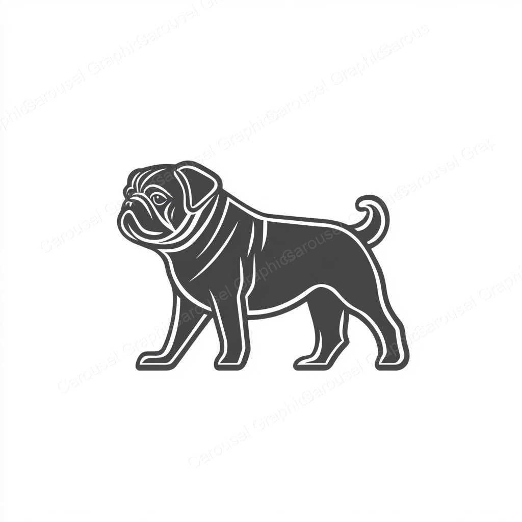 Pug Vector Graphic preview