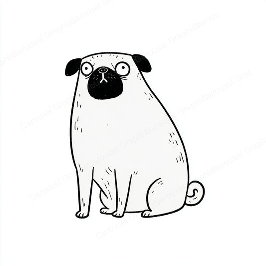 Pug Vector Graphic preview