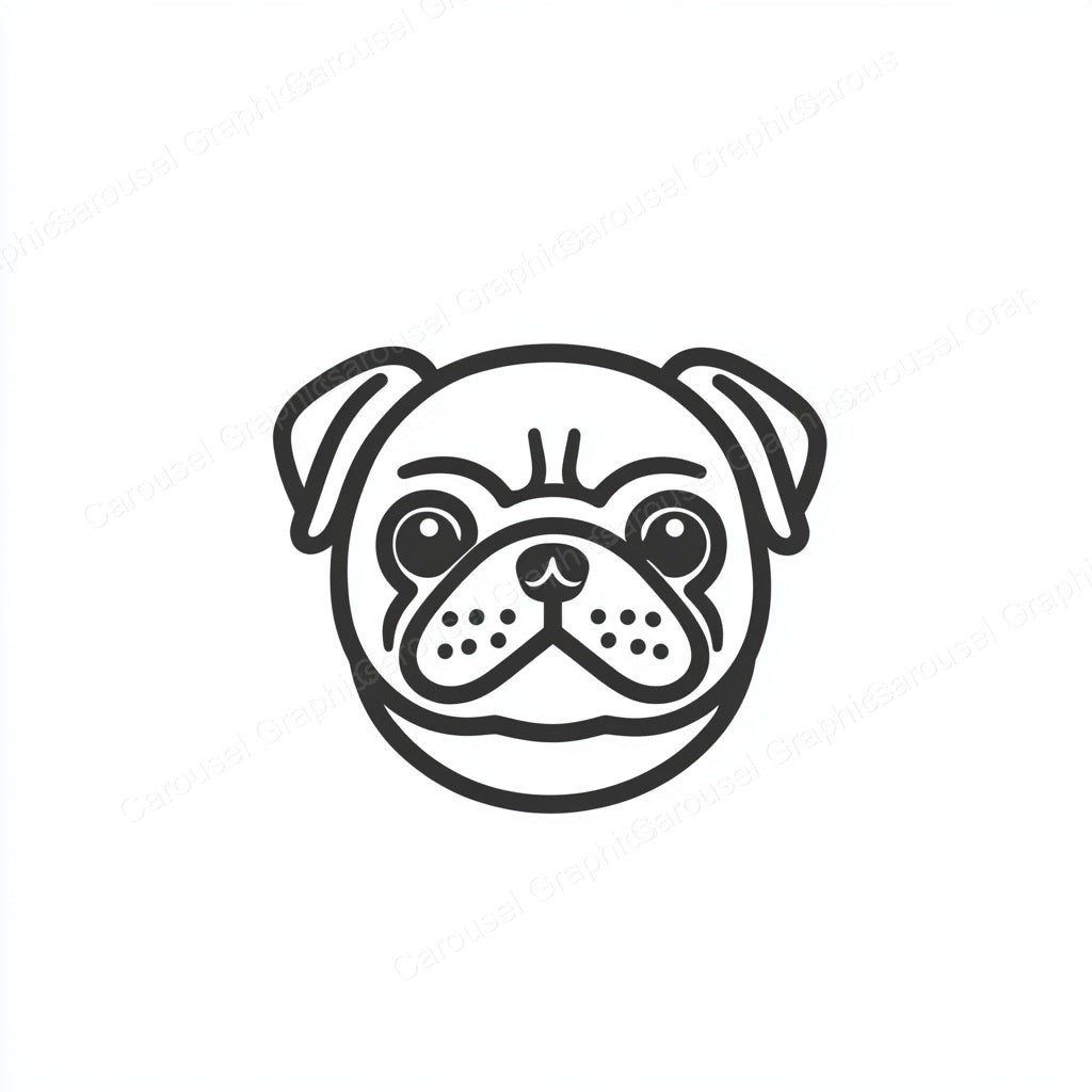 Pug Vector Graphic preview