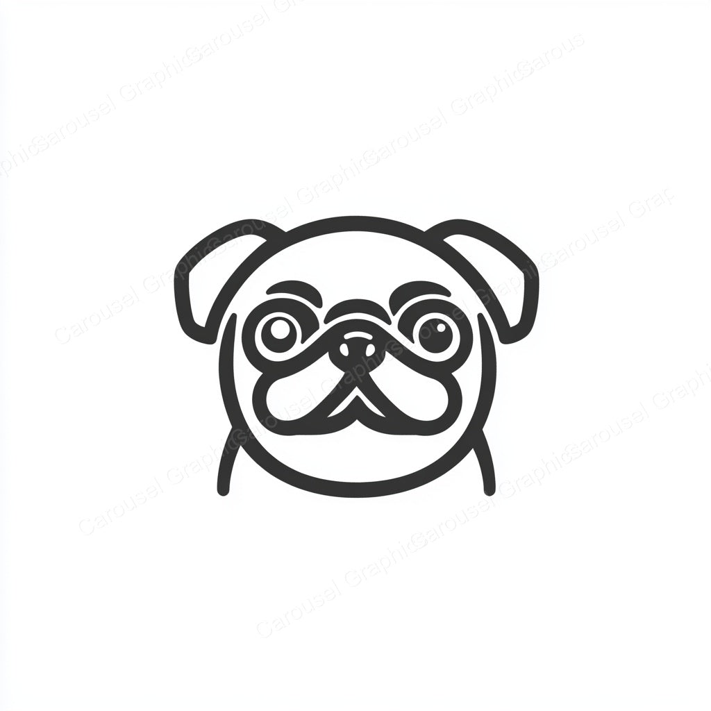 Pug Vector Graphic preview