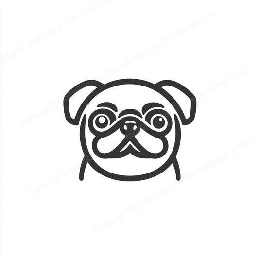 Pug Vector Graphic preview