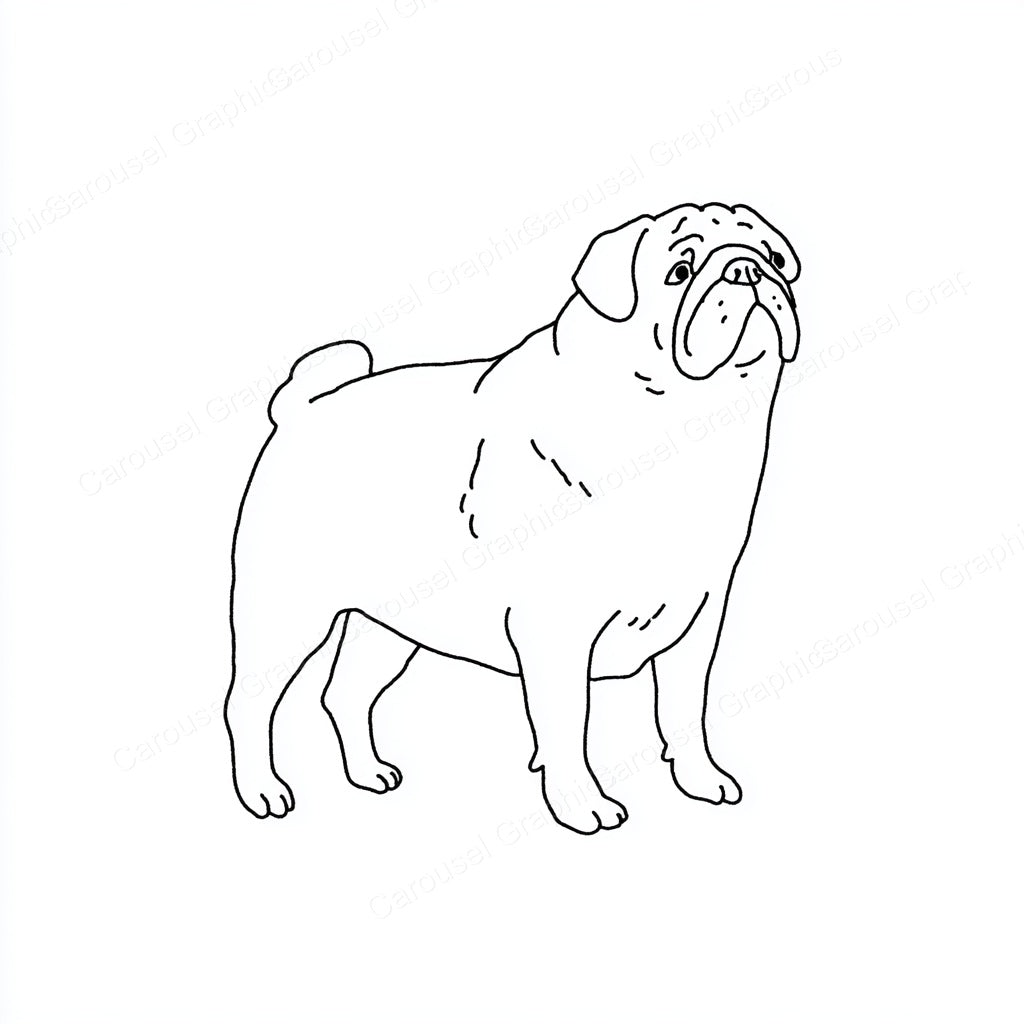 Pug Vector Graphic preview