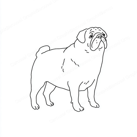 Pug Vector Graphic preview