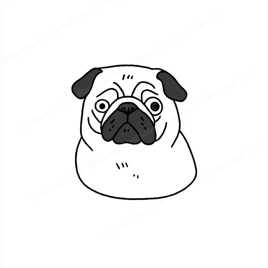 Pug Vector Graphic preview