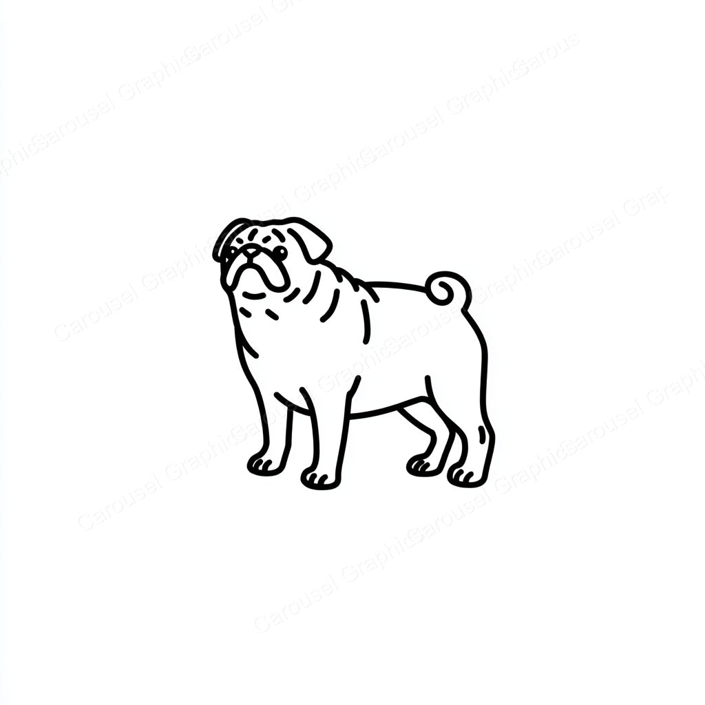 Pug Vector Graphic preview