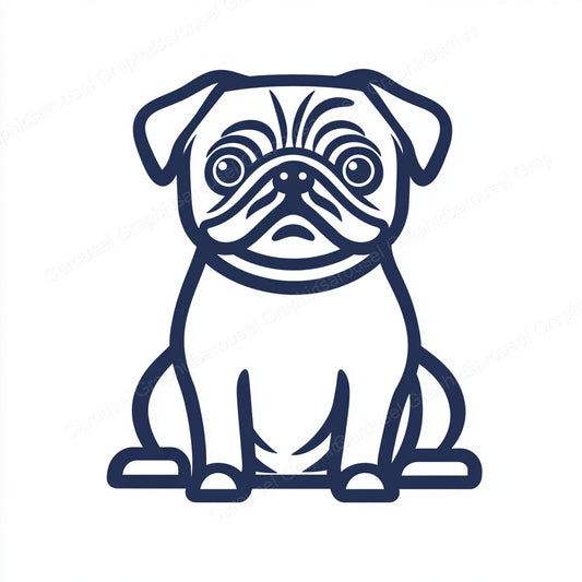 Pug Vector Graphic preview