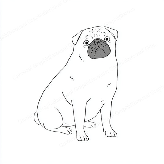 Pug Vector Graphic preview