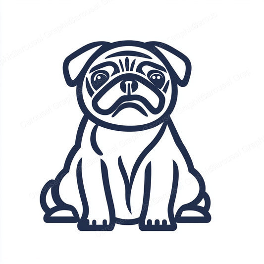 Pug Vector Graphic preview
