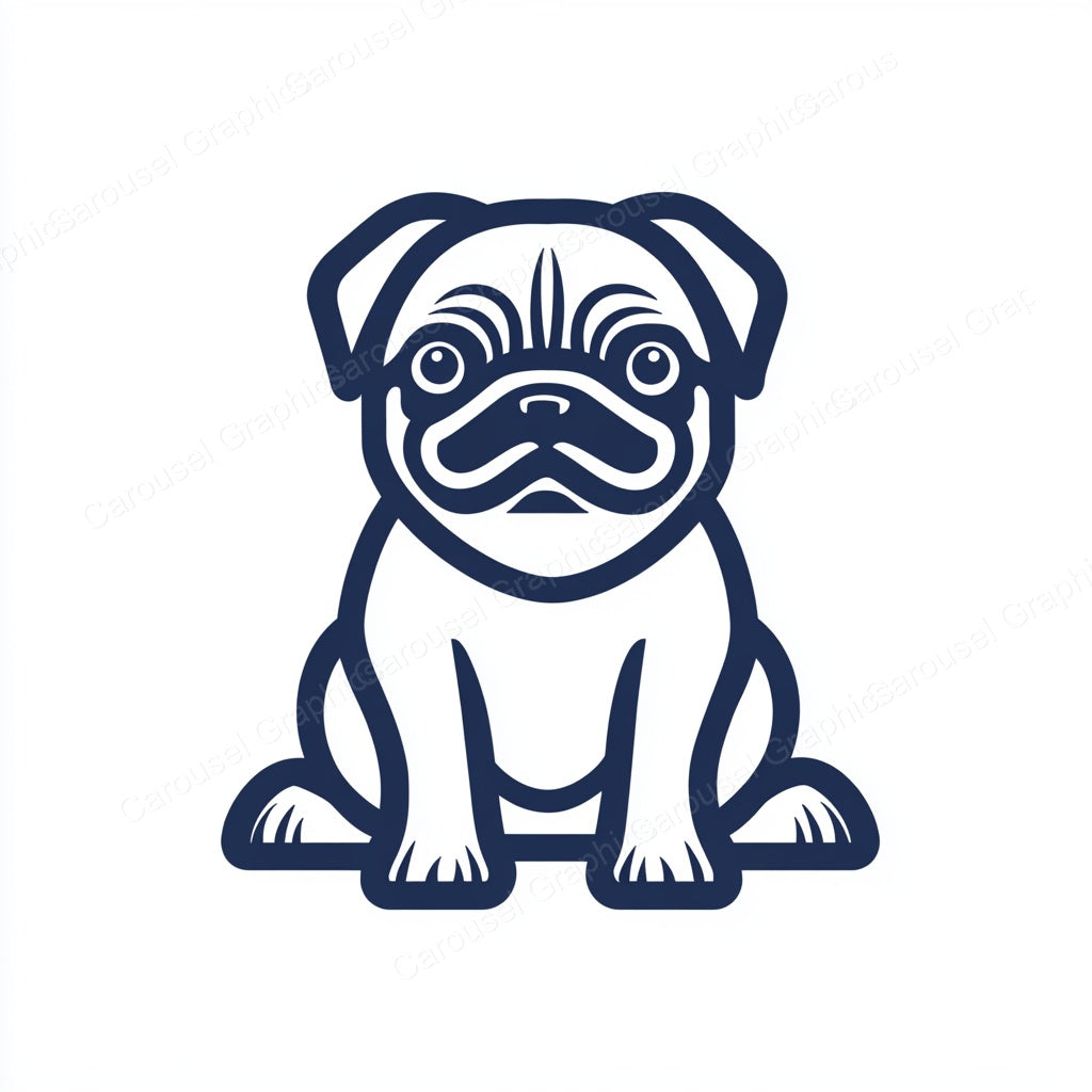 Pug Vector Graphic preview