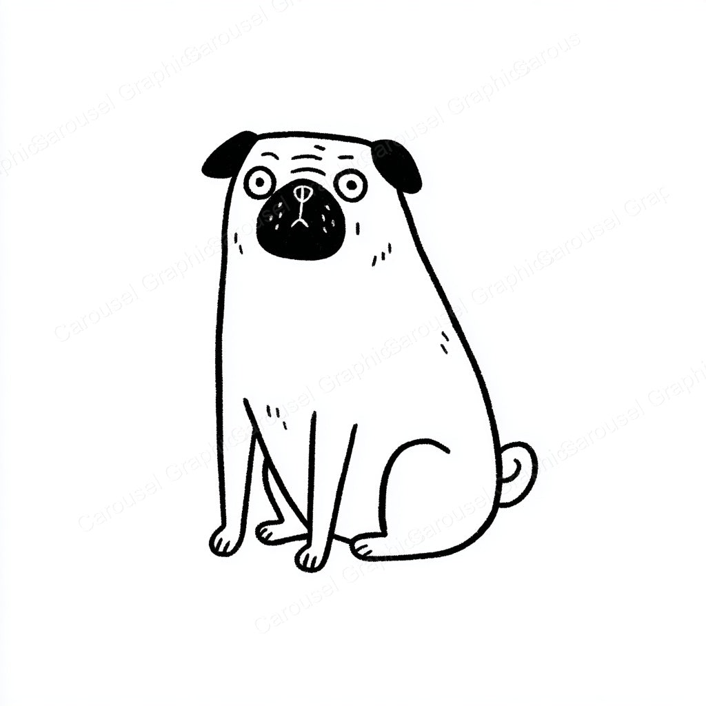 Pug Vector Graphic preview