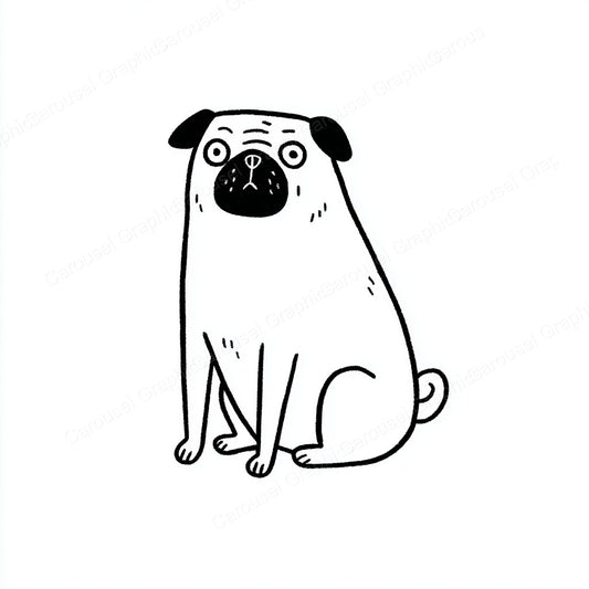 Pug Vector Graphic preview