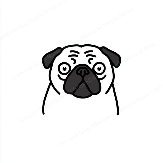 Pug Vector Graphic preview