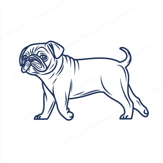 Pug Vector Graphic preview