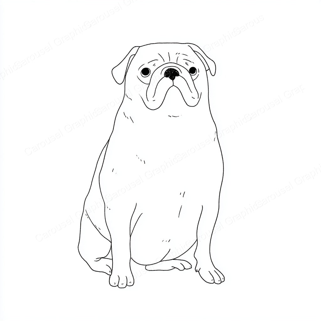 Pug Vector Graphic preview