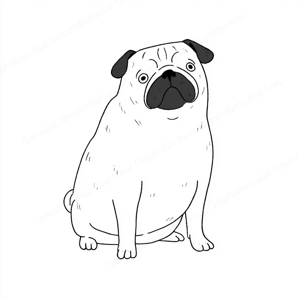 Pug Vector Graphic preview