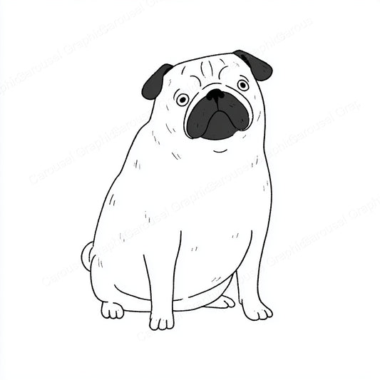 Pug Vector Graphic preview